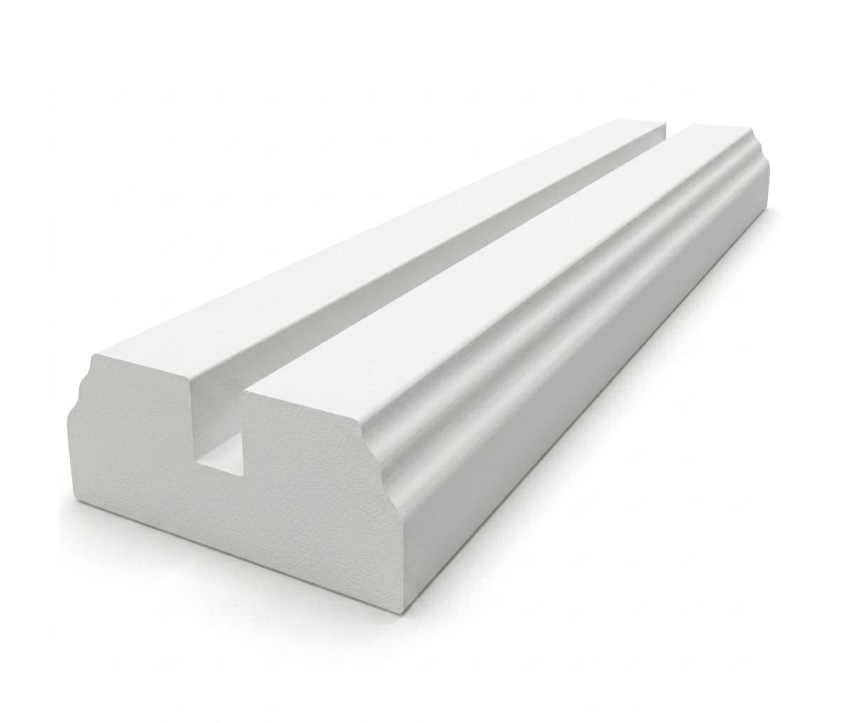 8mm Slot White Primed Baserail For Glass